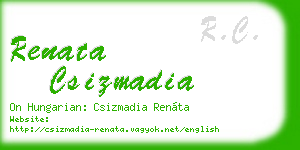 renata csizmadia business card